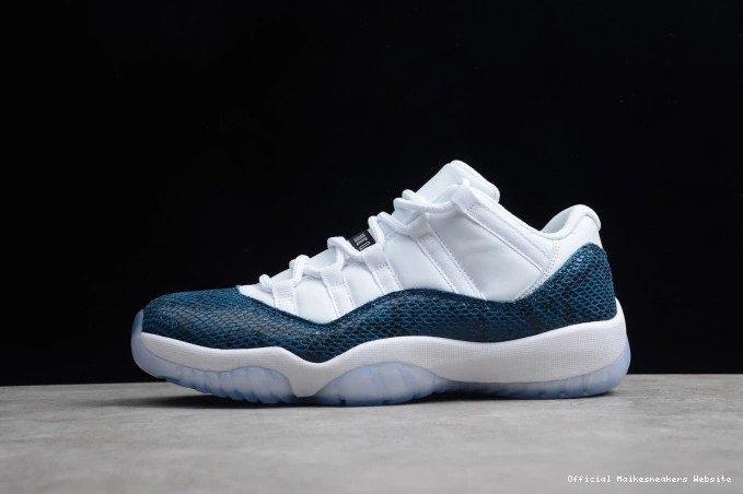 Official Maikesneakers Low CD6846-102 Blue Air 11 Jordan Navy Snakeskin 0713